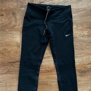 Nike Black Kids Dri-FIT Leggings with Swoosh